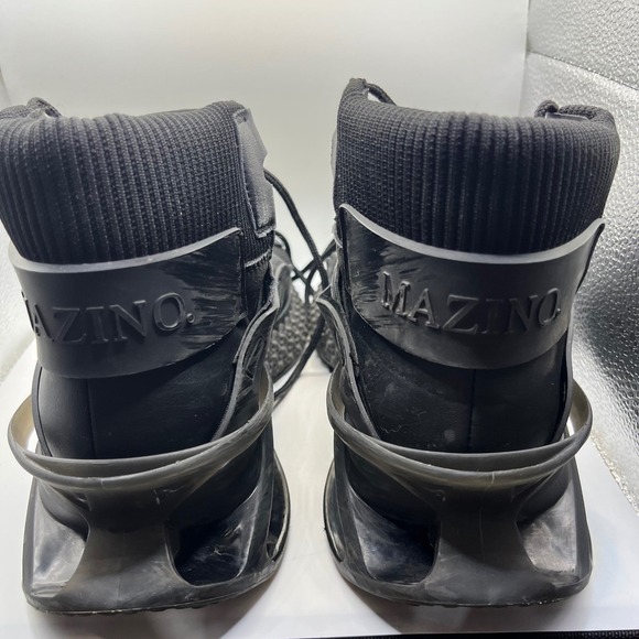 MAZINO Mens Aventurine 000 Black High Top Lace Up‎ Athletic Shoes Size 8 - Picture 6 of 8